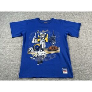 Vintage Nutmeg Los Angeles Rams Mens Medium Blue Single Stitched Embroidered